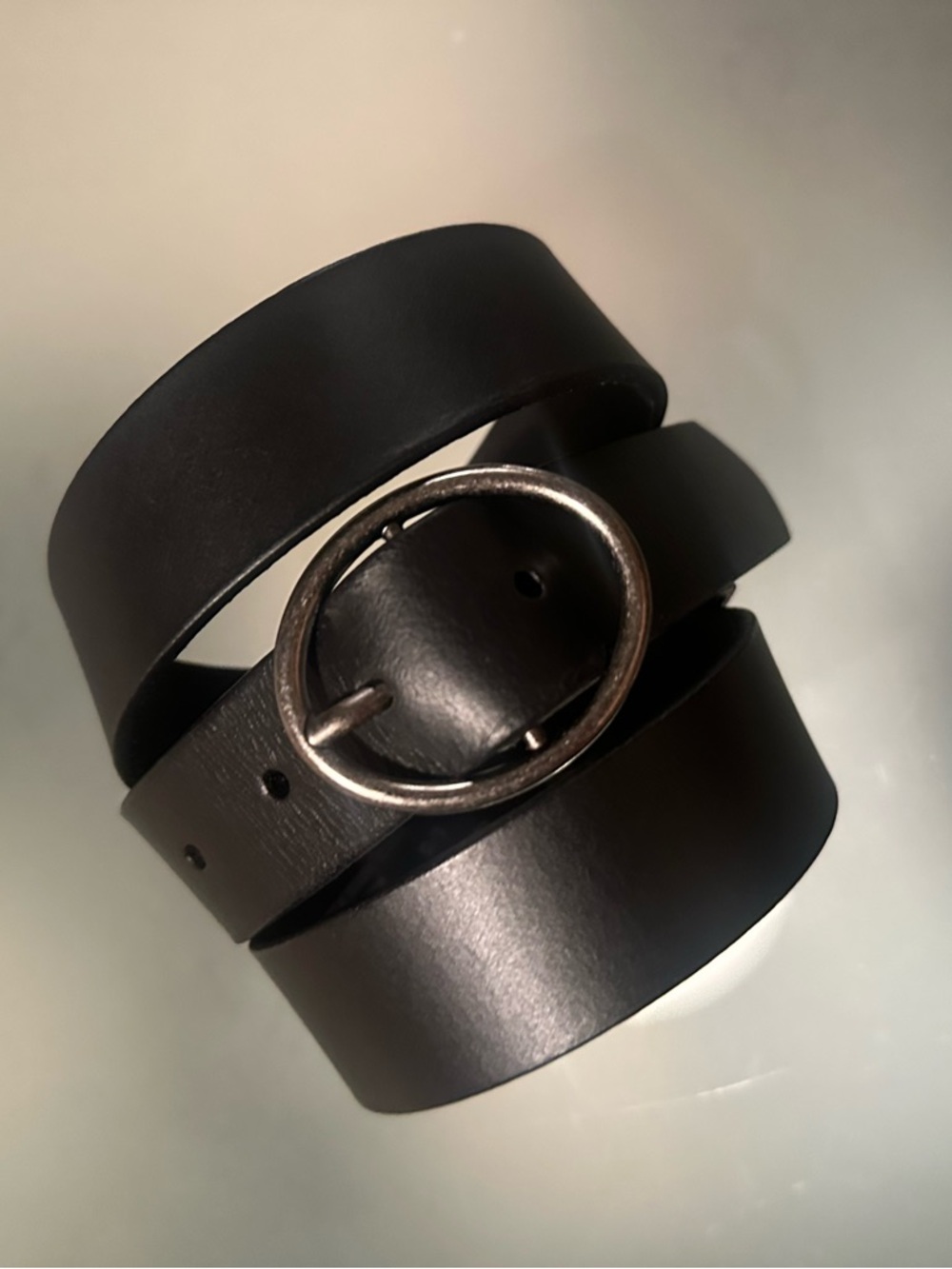 NWOT American Eagle Black Leather Belt Size L